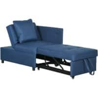 HOMCOM Chair Bed 839-859V70BU Blue