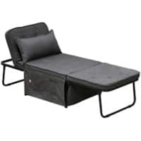 HOMCOM Chair Bed 839-669V71CG Charcoal grey