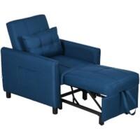 HOMCOM Chair Bed 839-670V71BU Blue