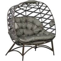 OutSunny Garden Chair 1,260 x 750 x 1,420 mm Sand brown Outdoor