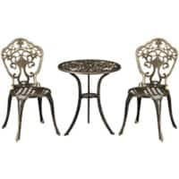 OutSunny Bistro Set Aluminum Bronze Outdoor