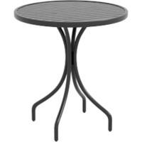 OutSunny Garden Table Round 84G-302V00BK Galvanised Steel 660 x 660 x 715 mm