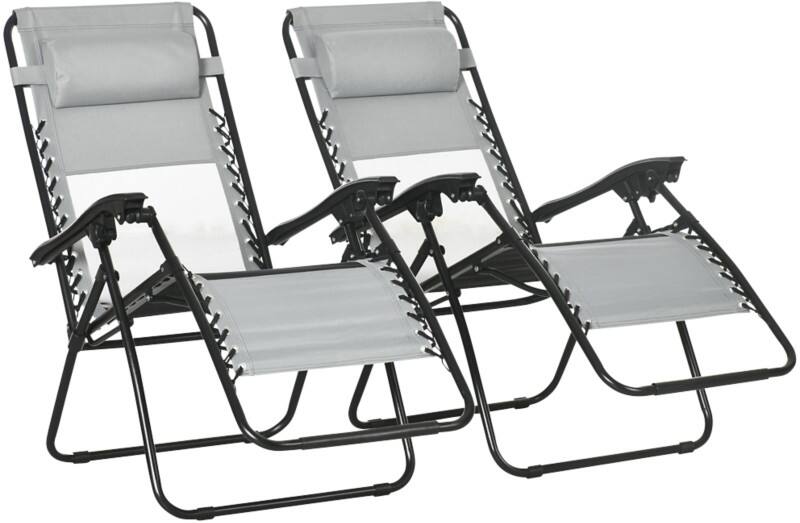 OutSunny Garden Furniture Set 1,560 x 650 x 800 mm Grey Outdoor