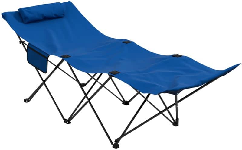 OutSunny Sun Lounger 1,800 x 580 x 660 mm Blue Outdoor