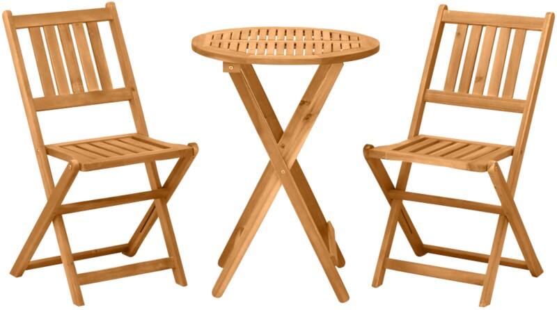 OutSunny Bistro Set Acacia Wood Teak Outdoor