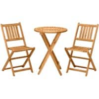 OutSunny Bistro Set Acacia Wood Teak Outdoor