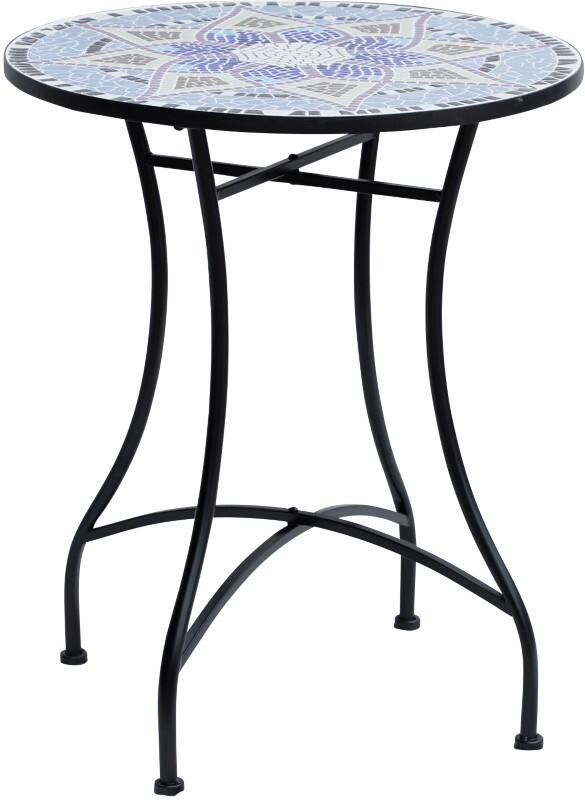 OutSunny Garden Table Round 84B-253 Metal, Ceramic 600 x 600 x 710 mm