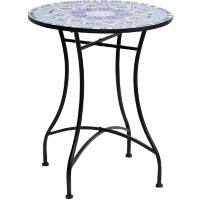 OutSunny Garden Table Round 84B-253 Metal, Ceramic 600 x 600 x 710 mm