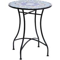 OutSunny Garden Table Round 84B-253 Metal, Ceramic 600 x 600 x 710 mm