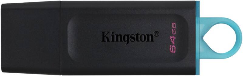 Kingston DataTraveler Exodia Flash Drive 64 GB Black, Turquoise