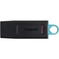 Kingston Flash Drive 64 GB Black, Turquoise