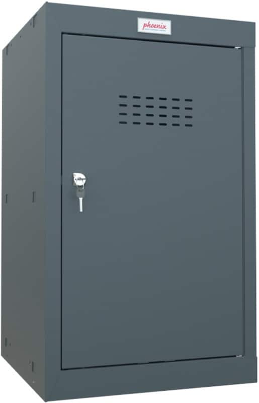 Phoenix Steel Locker 1 Doors Key lock 400 x 400 x 665 mm Anthracite Grey