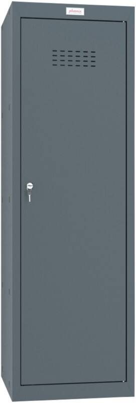 Phoenix Steel Locker 1 Doors Key lock 400 x 400 x 1,265 mm Anthracite Grey