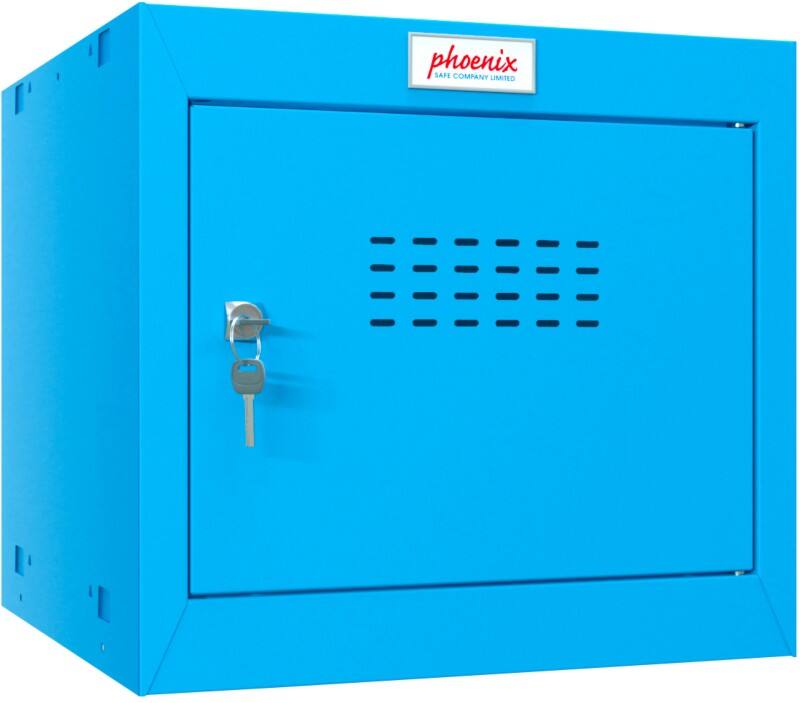 Phoenix Steel Locker 1 Doors Key lock 400 x 400 x 365 mm Blue