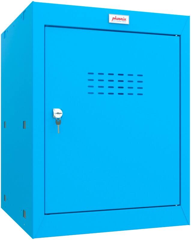Phoenix Steel Locker 1 Doors Key lock 400 x 400 x 520 mm Blue