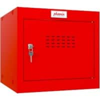 Phoenix Steel Locker 1 Doors Key lock 400 x 400 x 365 mm Red