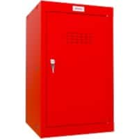 Phoenix Steel Locker 1 Doors Key lock 400 x 400 x 665 mm Red