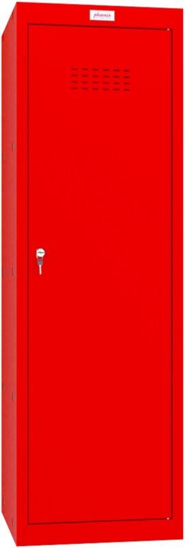 Phoenix Steel Locker 1 Doors Key lock 400 x 400 x 1,265 mm Red