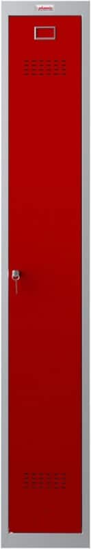 Phoenix Personal Lockers Steel Locker 1 Doors Key lock 300 x 500 x 1,830 mm Grey, Red