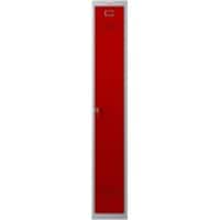 Phoenix Personal Lockers Steel Locker 1 Doors Key lock 300 x 500 x 1,830 mm Grey, Red