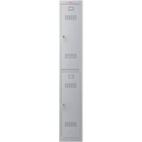 Phoenix Personal Lockers Steel Locker 2 Doors Key lock 300 x 500 x 1,830 mm Grey