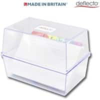 Deflecto Card Holder CP162YTCRY Transparent 17.6 x 11.9 x 11.9 cm Pack of 6