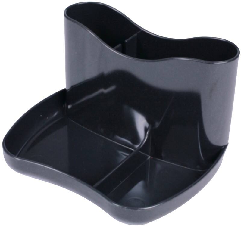 Deflecto Kaddymaster Desk Organiser 1 Compartments Plastic Black