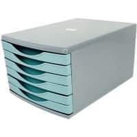 Deflecto Desktop Drawers Plastic Mint 6 Drawers 29 x 40.3 x 21.2 cm