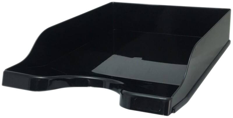Deflecto Letter Tray Stackable A4 Black