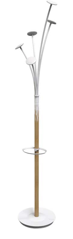 Alba Coat Stand Festival 5 Hooks Beige, White