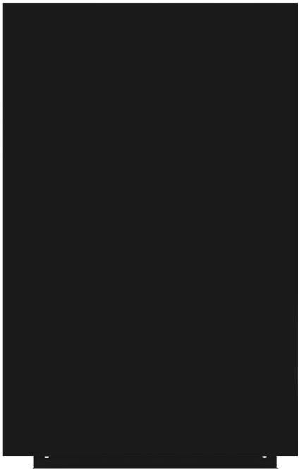 Rocada Skin LIQUID Whiteboard 115 (W) x 27 (D) x 75 (H) cm Black