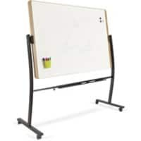 Rocada NATURAL Whiteboard Freestanding Magnetic Lacquered Steel Double 138 (W) x 172 (H) cm