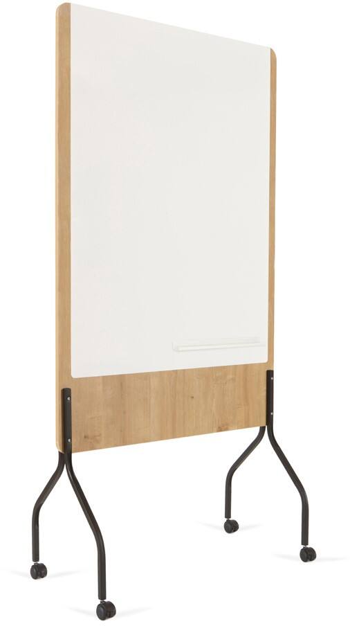 Rocada NATURAL Whiteboard Freestanding Magnetic Lacquered Steel Double Sided 100 (W) x 189 (H) cm