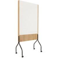 Rocada NATURAL Whiteboard Freestanding Magnetic Lacquered Steel Double 100 (W) x 189 (H) cm