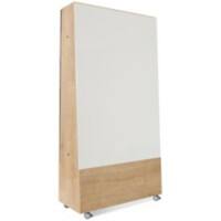 Rocada NATURAL Whiteboard Freestanding 1 Panel Melamine Brown  