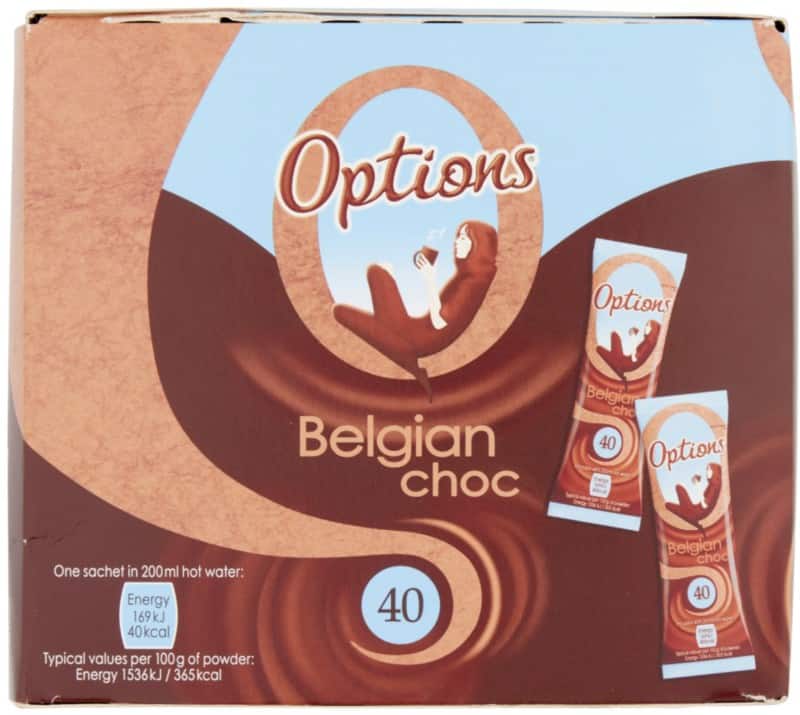 Options Hot Chocolate Pack of 30