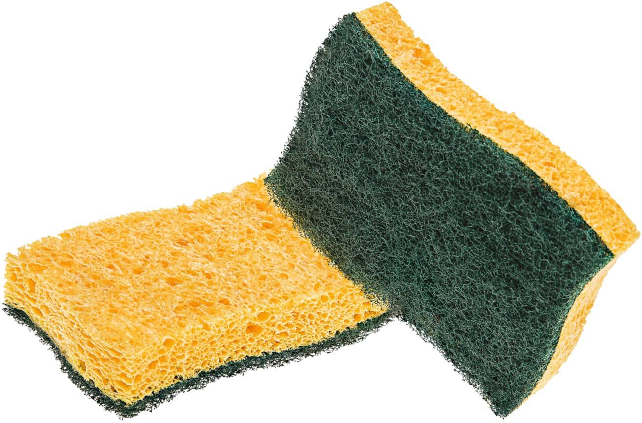 Scotch-Brite Classic Sponge 10.5 x 2.5 x 15 cm Green, Yellow Pack of 2 ...