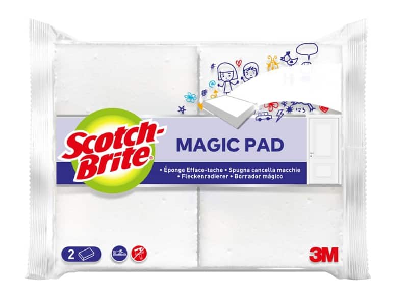Scotch-Brite Magic Pad Sponge 11 x 2.7 x 15.1 cm White Pack of 2
