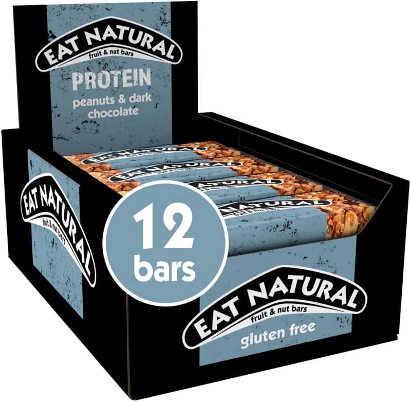 Eat Natural Snacks Dark Chocolate, Peanut Breakfast Bar 40 g Pack of 12
