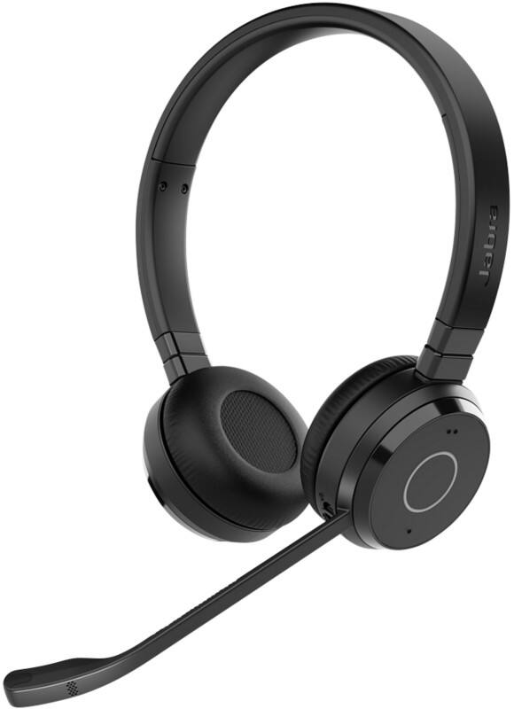 Jabra Evolve Wired & Wireless Headset Over-the-head Bluetooth Passive Noise Cancelling Stereo