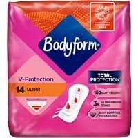 Bodyform Ultra Towels PP (Polypropylene) Sanitary Pads Regular Flow Pack of 14