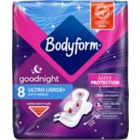 Bodyform Ultra Towels PP (Polypropylene) Sanitary Pads Super Heavy Flow Pack of 8