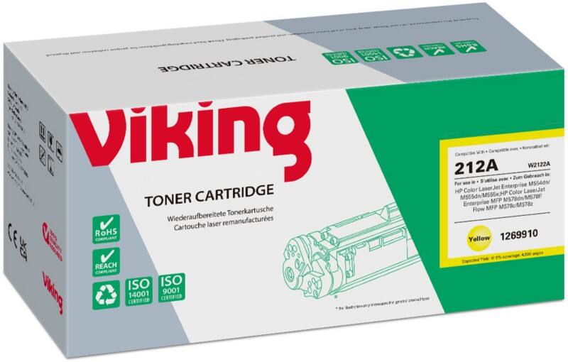 Viking W2122A Compatible HP Toner Cartridge Yellow   