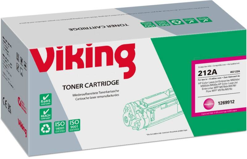 Viking W2123A Compatible HP Toner Cartridge Magenta   