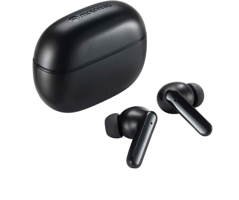 Motorola Wireless Earbuds In-ear Active Noise Cancelling With Microphone Stereo Black