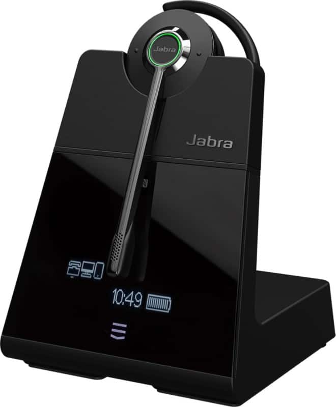 Jabra Engage Wireless Headset Over-the-head, Over-the-ear, Behind-the-neck Bluetooth With Bluetooth With Microphone Mono 75 Black