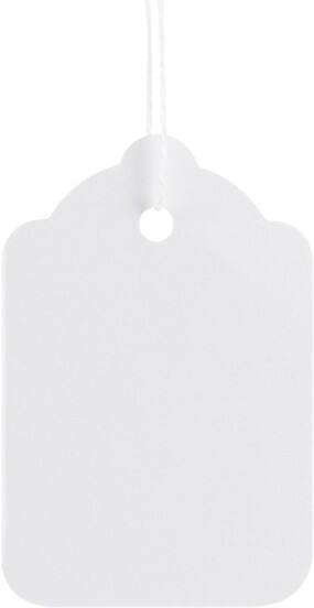 Paper Tags 28 x 45 mm White 4E250BX Pack of 1000