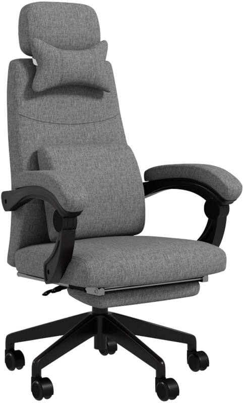Vinsetto Office Chair Basic Tilt Fixed Armrest Dark Grey 120 kg 921-253V71CG 680 x 620 x 1,270 mm  