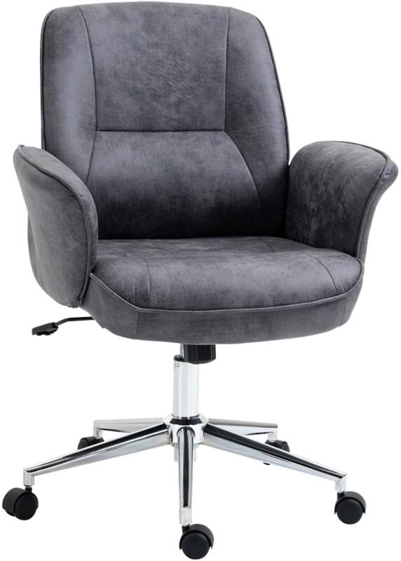 Vinsetto Office Chair Basic Tilt Fixed Armrest Charcoal grey 120 kg 921-456V71CG 690 x 670 x 1,020 mm  