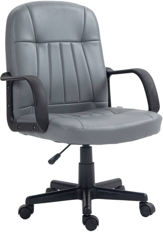 HOMCOM Office Chair Basic Tilt Fixed Armrest Grey 120 kg 921-691V00GY 600 x 595 x 1,040 mm  